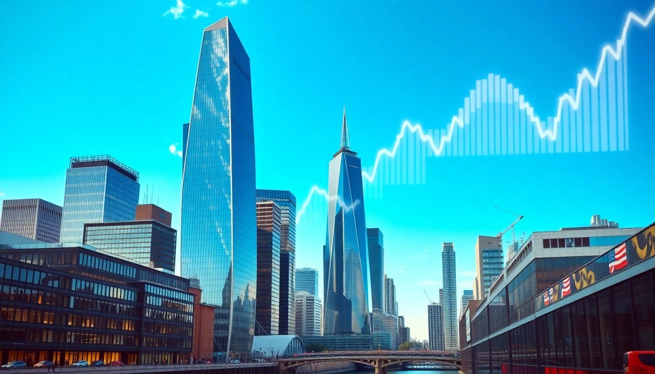 UK Property Market insights with city skyline showing property growth and investment opportunities