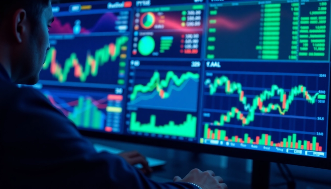 Trading view platform showcasing live market charts and analysis tools for traders and investors